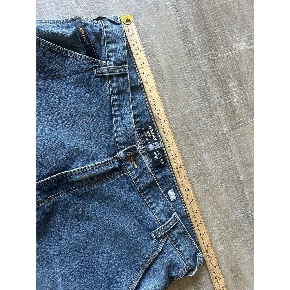Ariat Rebar M4 DuraStretch Workhorse Jeans Mens 40x34 Relaxed Bootcut Casual - Picture 7 of 12